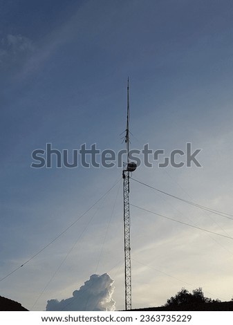 communication tower with sky view