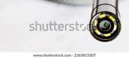 Banner view with copy space of endoscope camera  Royalty-Free Stock Photo #2363815507