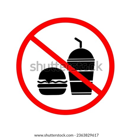 symbol of prohibited eating and drinking