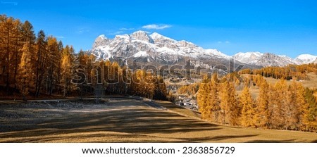 The Tofane of Cortina d'Ampezzo. Tofana di Ròzes, Tofana di Mezzo, Tofana de Inze - Cortina d'Ampezzo, Dolomites, Veneto, Italy, Europe. Royalty-Free Stock Photo #2363856729