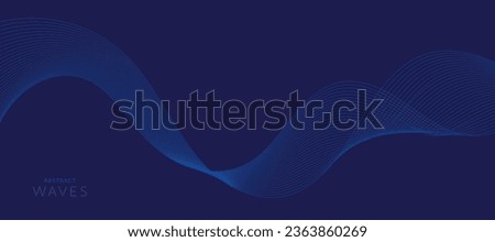 Abstract wave element for design. Digital frequency track equalizer. Stylized line art background. Vector illustration of smoky waves background