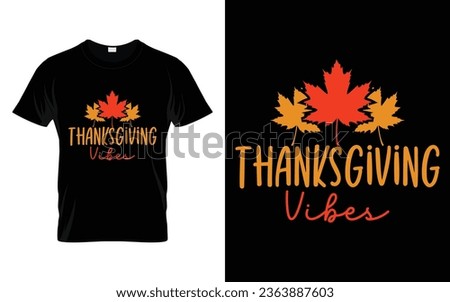 Thanksgiving vibes Happy thanksgiving fall season t-shirt design vector