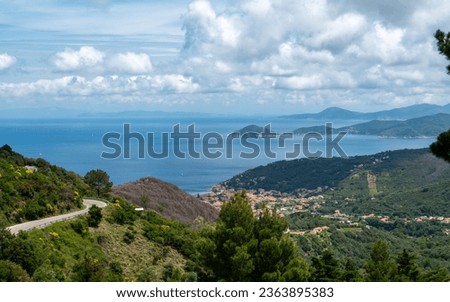Scenic view around the area of Marciana, Elba Royalty-Free Stock Photo #2363895383