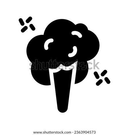 cotton candy solid icon illustration vector graphic