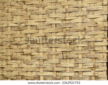 The old wooden background is made from beautiful bamboo.
