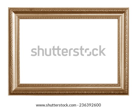 Old photo frames on white background.