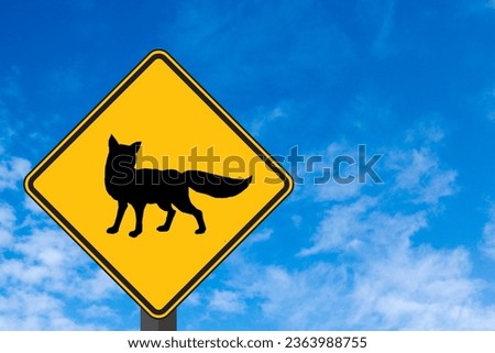 Fox Sign with Sky in Background