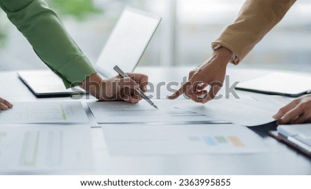 Business investor analyzing a valuation data forecast a investment project.
 Royalty-Free Stock Photo #2363995855