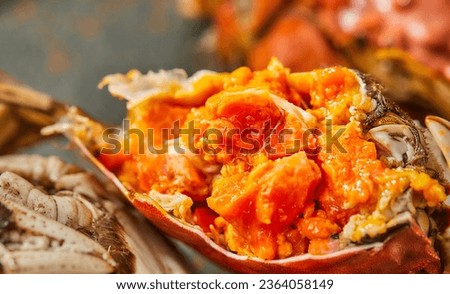 steaming shanghai hairy crabs, chinese cuisine，Mitten Crab, shanghai hairy crabs, Royalty-Free Stock Photo #2364058149