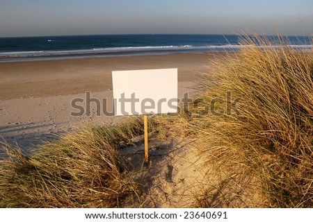 beach sign ready for rent, holliday, sold, you write your text....