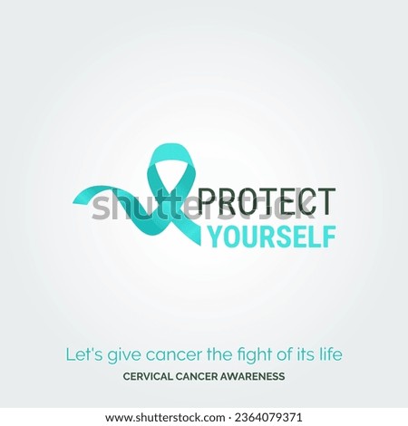 Illuminate the Path to Cervical Cancer Awareness in Vector Background Posters
