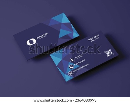 Modern Blue Business Card Design