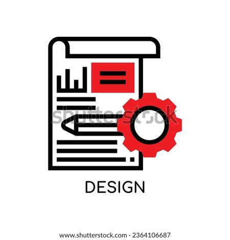 Design Vector icon stock illustration.