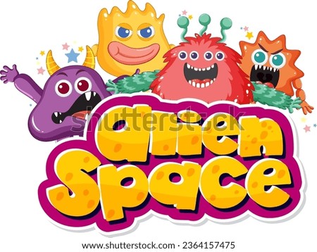 A group of adorable alien monsters in various colors
