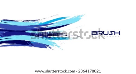 Abstract and Dynamic Brush Background. Brush Stroke Illustration for Banner, Poster or Sports Background. Scratches and Texture Elements For Design