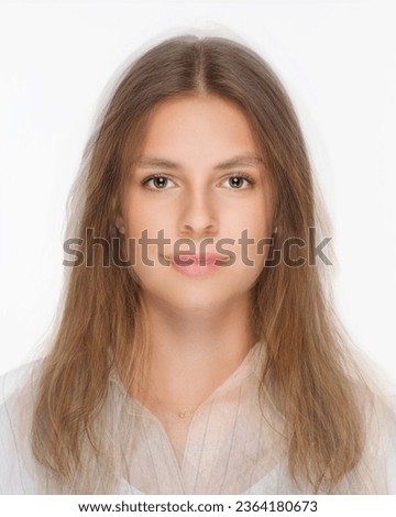 morphed photo - average face face of a woman