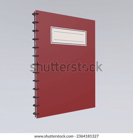 3d Rendering Of Notebook Object