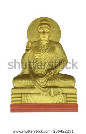 gold buddha image, Thailand