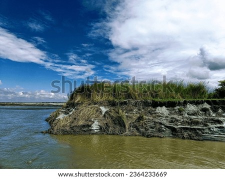 Natural beauty of river Brahmaputra 