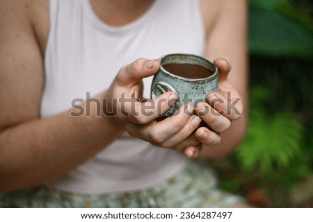 cacao ceremony heart ancestral medicine  Royalty-Free Stock Photo #2364287497