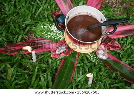 cacao ceremony heart ancestral medicine  Royalty-Free Stock Photo #2364287505