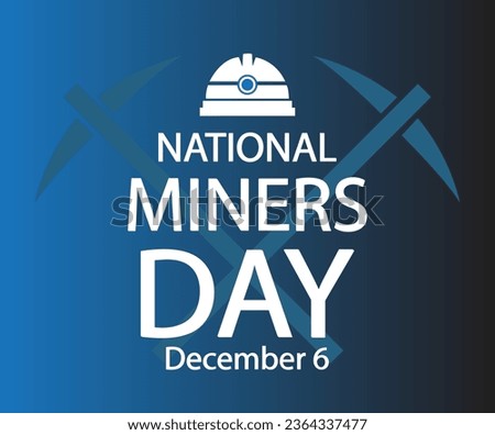 
National miners day vector ar