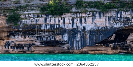 Pictured Rocks in Michigan USA