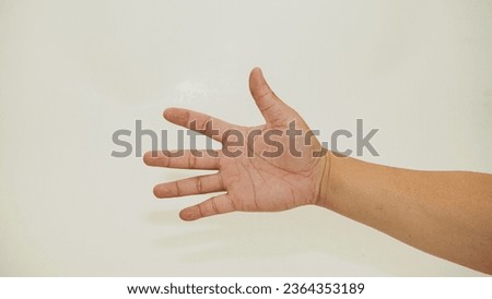 sign language with fingers using the back of the hand, sign language, body language, hand language, Asian people