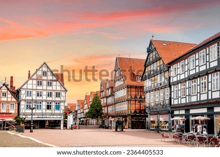 Old city of Celle, Lower Saxony, Germany  Royalty-Free Stock Photo #2364405533