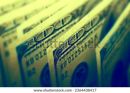 USA dollars. Small depth of field. Royalty-Free Stock Photo #2364438417