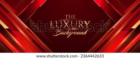 Red  Background. Wedding invitation card with elegant and sophisticated design. Business conference banner with professional and modern look. Engagement invite card.  Royalty-Free Stock Photo #2364442633