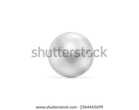 beautiful white pearls Isolated on a white background