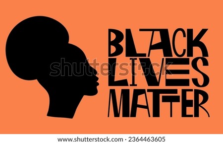 Black lives matter banner for protest, rally or awareness campaign against racial discrimination of dark skin color. Support for equal rights of black people. Banner vector illustration 