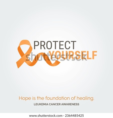 Illustrating Hope Vector Background Leukemia Cancer Drive