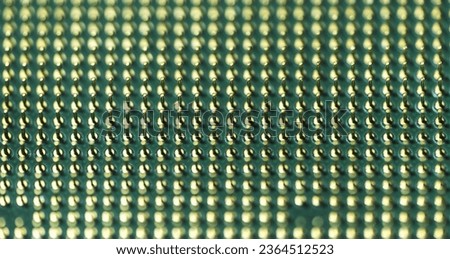 Macro Photo - Processor, socket 478, Intel. Royalty-Free Stock Photo #2364512523
