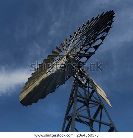 aesthetic windmill daylight blue sky
