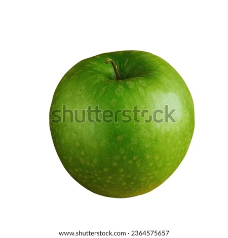 Green apple isolate. Apples on white background.