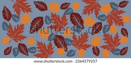 Autumn leafs fall background. Vector illustration.