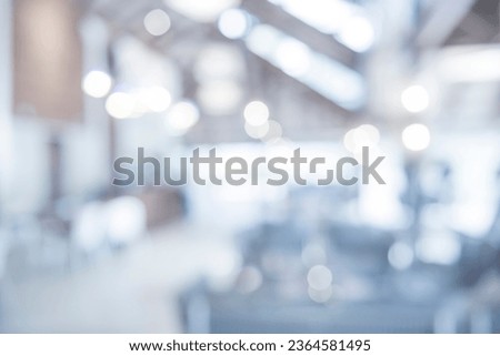 Abstract blurred photo of luxury hotel hall for background usage