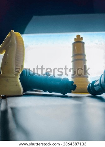Chess photographs taken on chess board.(plastic set)