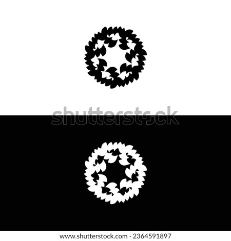 Circle vector logo template illustration	
