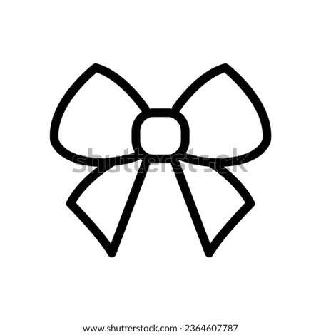 ribbon bow -  vector icon