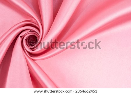 Rose gold fabric texture background, detail of silk or linen pattern. Royalty-Free Stock Photo #2364662451