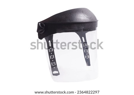Face Protection Shield isolated on white background Royalty-Free Stock Photo #2364822297
