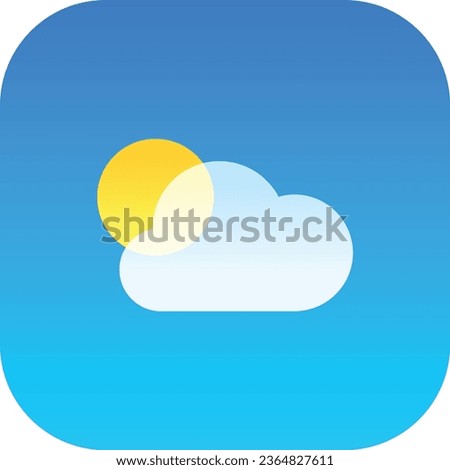 vector illustration weather meteorology icon for iPhone