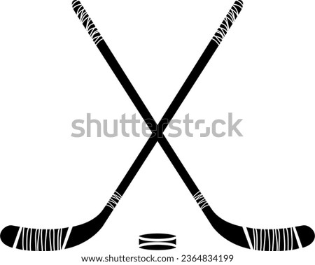 Ice hockey stick, a hockey stick sign