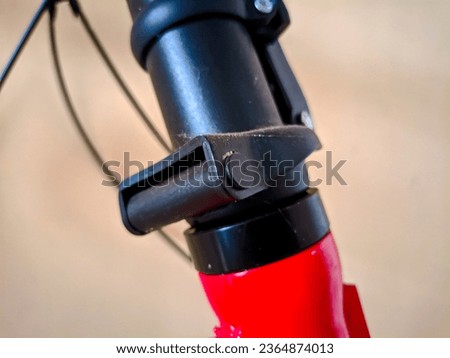 details of folding bicycle parts photographed using macro photography techniques