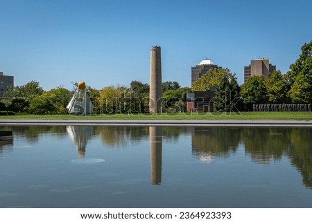 Reflections at the Nelson-Atkins Museum of Art Royalty-Free Stock Photo #2364923393