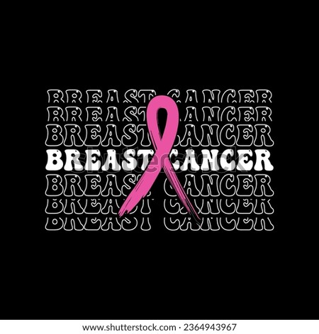 Breast Cancer Awareness T-shirt Design, Breast Cancer Awareness, Awareness Day T-shirt Design, and Trending T-shirt Design.