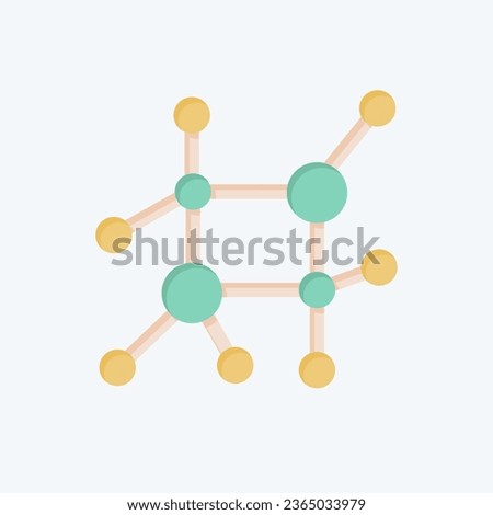 Icon Nano Technology. related to Biochemistry symbol. flat style. simple design editable. simple illustration